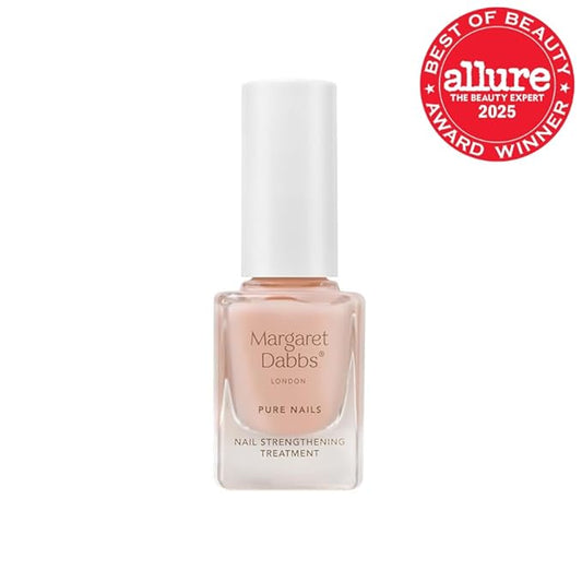 Margaret Dabbs London Pure Nail Strengthening Treatment - Nail Care with Buriti and Jojoba Oils - Restores Damaged Nails and Cuticles - 0.34 oz