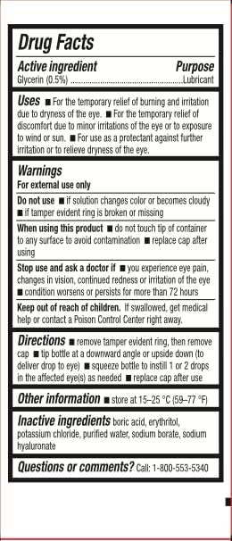 Blink Boost Preservative-Free Lubricating Eye Drops, Moisturizing & Soothing for Mild Dry Eyes, with Hyaluronate, Hydrating Relief Instant Comfort Throughout the Day, Contact Lens Friendly, 0.34 FL Oz