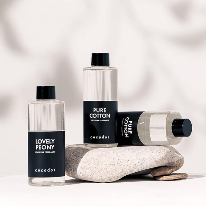 COCODOR Reed Diffuser Oil Refill/Lovely Peony/6.7oz(200ml)/3 Pack/Aroma Therapy, Home Fragrance, Scented Oils, Oils for Reed Diffuser, Office Décor, Decoration