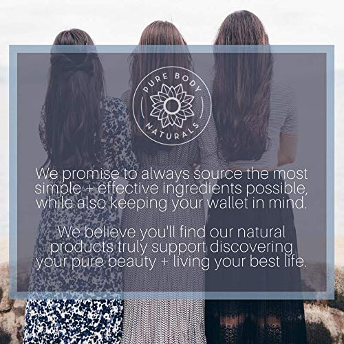 Pure Body Naturals Argan Oil for Skin and Face - 4 fl oz Cold Pressed, Light, Non-Greasy, Nourishing Pure Argan Oil for Hair - Aceite de Argan