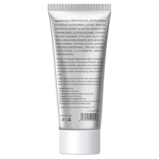 Sport Face Sunscreen, SPF 50, Water Resistant, Sweat Resistant Oil Free Sunscreen Lotion, Traveling for men, women, and children can be available, 1.76 oz