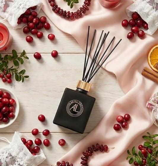 Christmas Diffusers for Home, Christmas Scents, Gifts for Him, Cranberry Spice Reed Diffuser,Long Lasting Fragrance