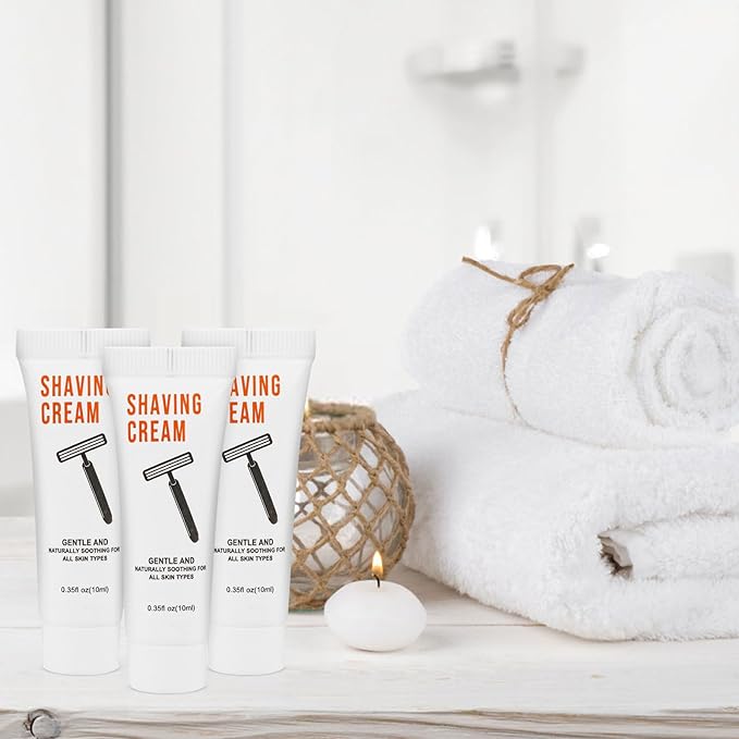 500 Shaving Cream Bulk Travel 10ml/0.35fl oz,Disposable Shaving Cream in Bulk Travel Shave Cream for Hotel Homeless,Jasmine