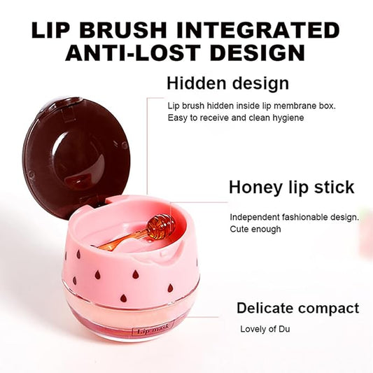 Lip Balm Sleeping Lip Mask, Long-Lasting Nourishing & Moisturizing Lip Night Care Lip Anti-chapped Lip Cream Lip Skin Care (8 Packs Fruit)