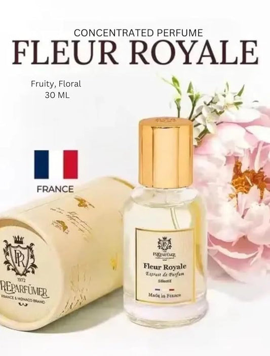 PREparfume From France Fleur Royale for Women 30ml – Elegant Fruity Floral Scent From France – Luxury Fragrance with Jasmine, Lychee – Long Lasting Perfume With Musk and Woody Notes