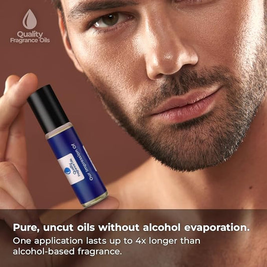 Quality Fragrance Oils' Man in Black by Bvl. Impression #287 | Long-Lasting Perfume Oil, Alcohol-Free, Strong Scent, 10ml Roll-On | Affordable Alternative to Designer Fragrances
