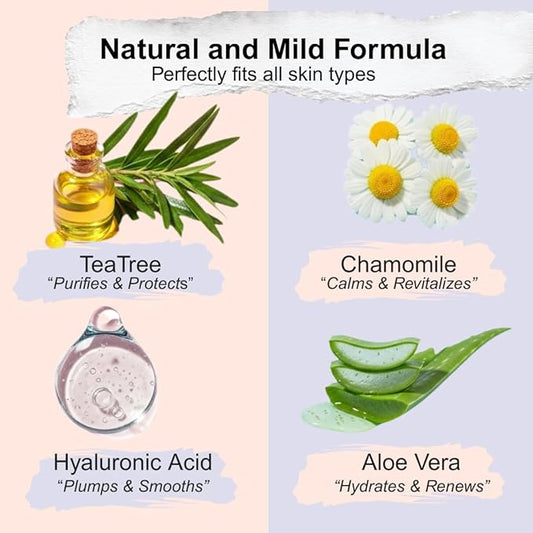 ATTIA Eyelid & Lash Cleansing Wipes With Tea Tree Oil- For Dry & Itchy Eyes, Individually Wrapped Eyelash Wipes With Aloe Vera, Natural Makeup Remover & Daily Eye Cleanser - 30 Count