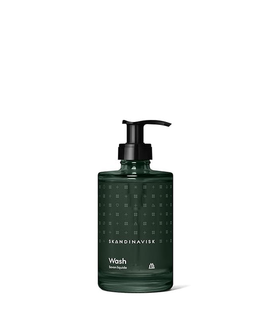 Skandinavisk SKOG ‘Forest’ Hand & Body Wash, Scent Notes: Pine Needles and Fir Cones, Birch Sap and Woodland Lily of the Valley, Coloured Glass Bottle With Pump, 6.75 fl. oz.