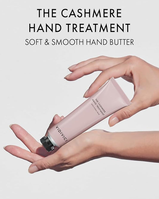 VIDIVICI The Cashmere Hand Cream with Shea Butter – Floral Musk Scented Moisturizer for Dry & Cracked Hands – Repairs Skin Barrier – Soft Silky Texture – 1.69oz