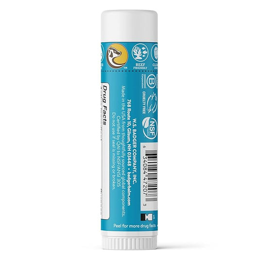 Badger Mineral Sunscreen Face Stick SPF 35, 97% Organic Unscented Zinc Oxide Travel Sunscreen, Coral Reef Safe Travel Size Stick, .65 oz, 2-Pack