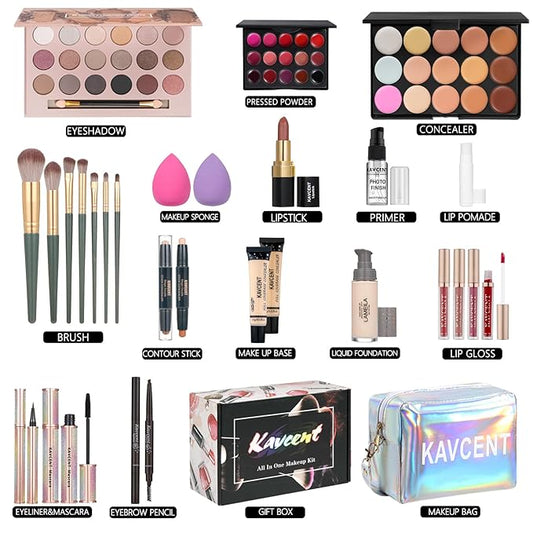 Makeup Sets for Teens Makeup Kit for Women Full Kit Makeup set Makeup Kit Eyeshadow Palette Foundation Makeup Gift Set for Women Teenager Teen Girls