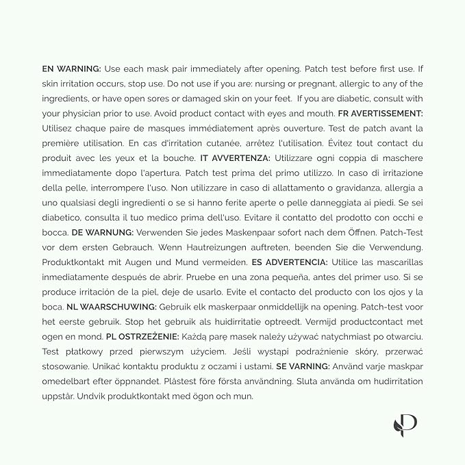 PLANTIFIQUE Foot Peeling Mask 4 Pack | Dermatologically Tested Repairs Heels & Removes Dry Dead Skin for Baby Soft Feet | Exfoliating Foot Peel Mask for Dry Cracked Feet | Jasmine