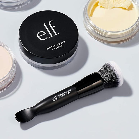 e.l.f. Putty Primer Brush & Applicator, Dual-Ended Makeup Tool For Applying e.l.f. Putty Products, Made With Synthetic Bristles, Vegan & Cruelty-Free