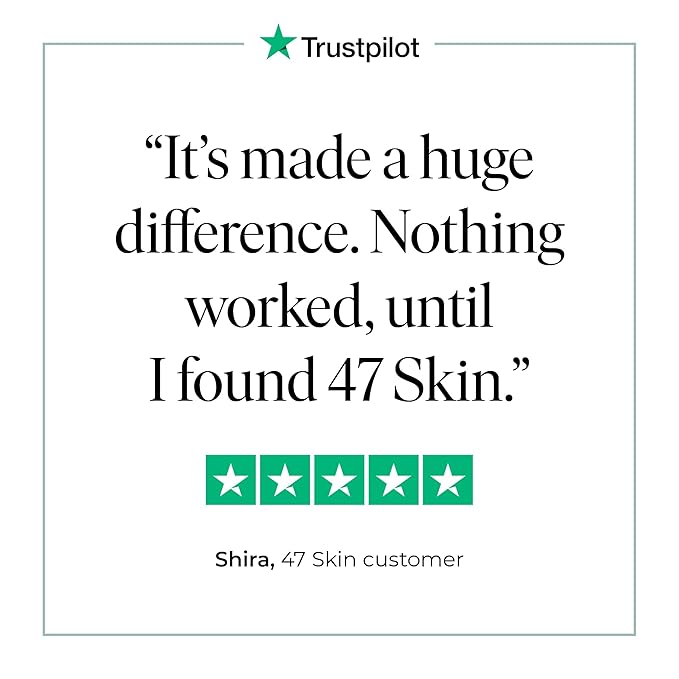 47 Skin | Hydrating Face Serum with Silver Chitoderm for ALL Skin Types | Clears Acne, Prevents & Heals Breakouts & Blemishes, Repairs Scars | Moisturises and Nourishes For Smooth Skin | 15ml