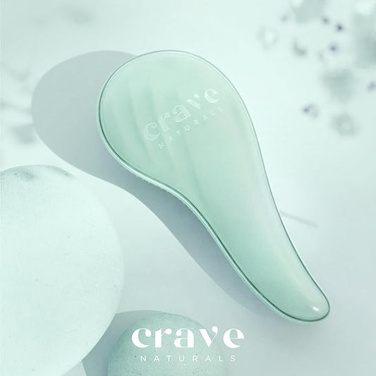 Crave Naturals Detangling Hair Brush Large Turquoise – Glide Thru Hair Detangler Brush for Women, Kids & Toddlers – Gentle Scalp Care, No-Pain Tangle-Free Hairbrush for All Hair Types