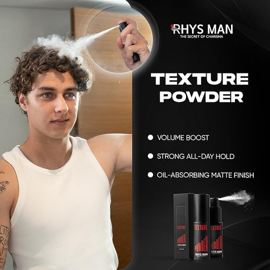 Texture Powder for Men - Volumizing Hair Styling Powder Spray for Natural Lift, Oil Absorption & Matte Finish, Lightweight for Long-Lasting Hold, Christmas Gift for Grandson, Boys, Teenagers