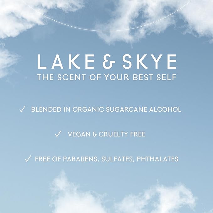 Lake & Skye 333 Sheer Fig + Salt Hair & Body Mist 3.4 Fl Oz (100 mL), Grapefruit Blossom, Salted Fig, Sandalwood, Hydrating