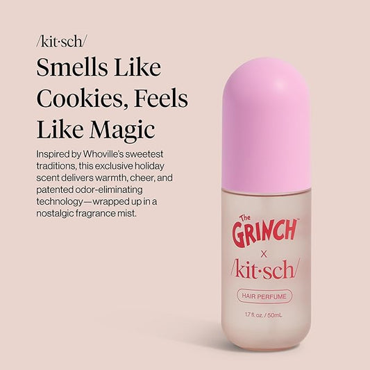Kitsch Hair Perfume for Women - Clean, Deodorizing & Patented Odor-Eliminating Technology Hair Spray & Body Mist - Freshen Hair, Body & Pillows - Warm Cookie-Scented Hug - 50mL