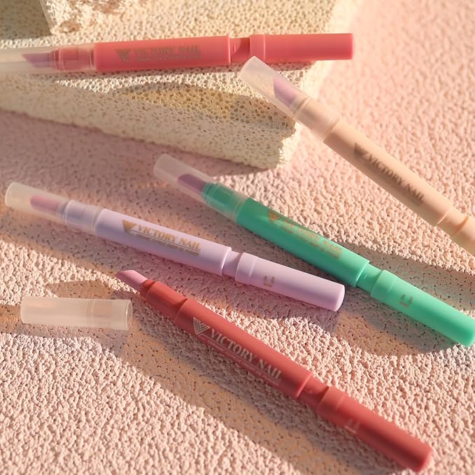 1PCS Ceramic Cuticle On/Off Oil Pusher Cuticle Pusher (Light purple)