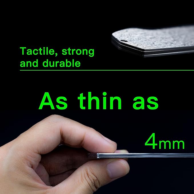 Folding Pocket Comb for Men Hair Comb Stainless Steel Mustache Comb Wood Grain Design