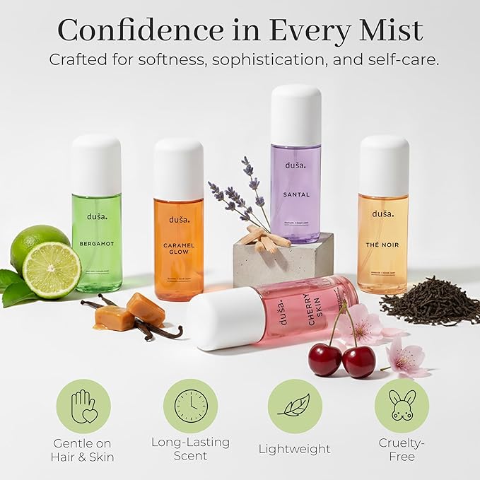 DUSA Bergamot Hair Perfume & Body Mist for Women – Long Lasting Body and Hair Mist, Vacation Spray & Perfume para el Cabello de Mujer with Nourishing Oil, 100 ml