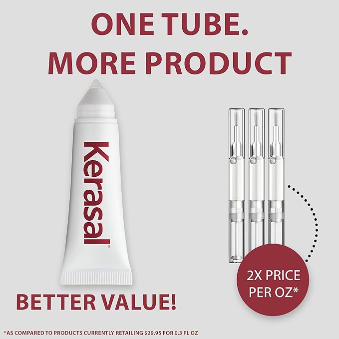 Kerasal Nail Renewal and Nail File Combo Pack, Restores Appearance of Discolored or Damaged Nails, 5 Heavy Duty Nail Files, 0.33 fl oz, Clear (Packaging May Vary)