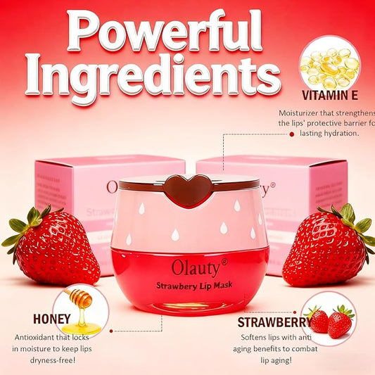 10 PCS Bee Lip Balm Honey Pot,Strawberry,Watermelon,Apple Lime,Cherry,Mint,Aloe Vera,Grapes,Coconut&Peach Flavors Honey,Moisturizing Lip Mask Overnight Reduces Lip Lines,Cracked Lip Care,Bulk Gifts