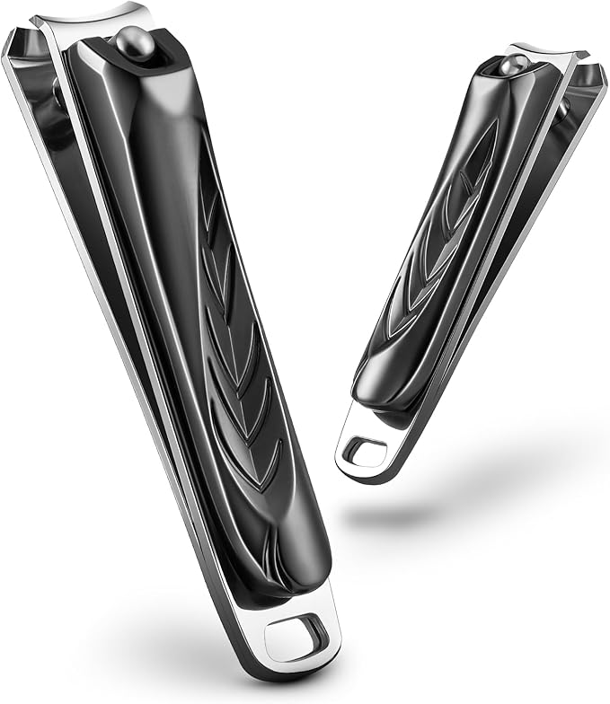 BEZOX Fingernail Clippers Set, Precision Cutting Finger Nail Clipper for Adult Men and Women, Ergonomic Design Toe Nail Cutter Trimmer