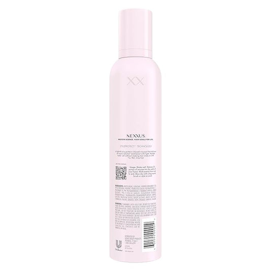 Nexxus Styling Hair Mousse for Volume Medium Hold Mousse Powered by STYLEPROTECT Technology 10.6 oz