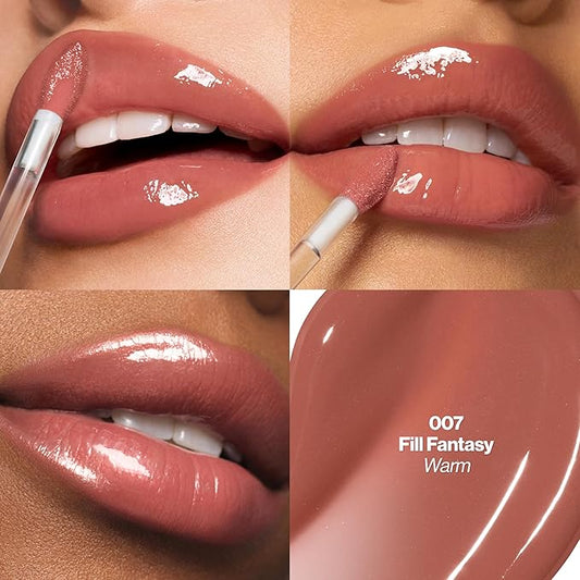 REVLON PhotoReady Instant Plump Serum, Plumping Gloss, Hydrating, Non-Sticky & High Shine Finish, 007 Fill Fantasy, 0.25 fl oz