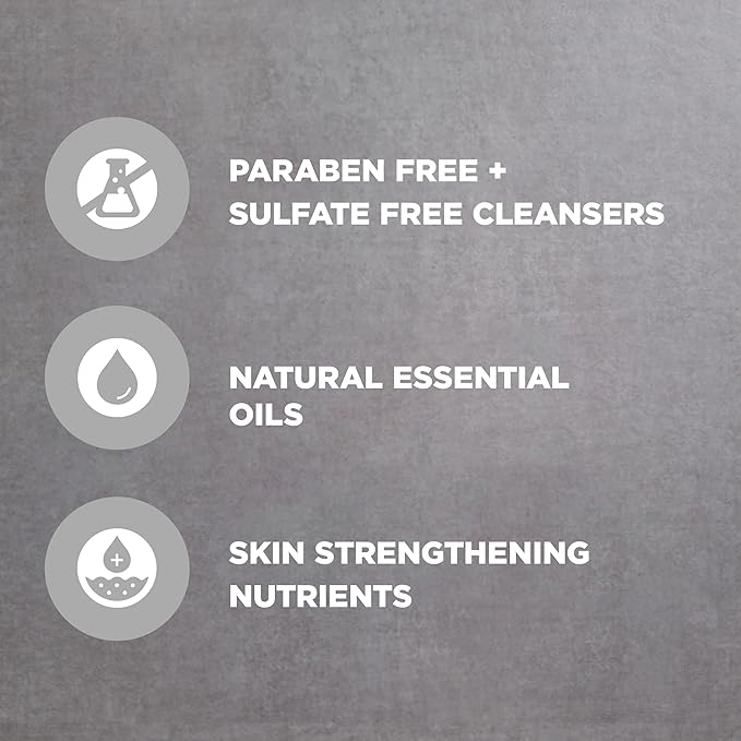 DOVE MEN + CARE Body and Face Scrub Charcoal & Clove Oil Deeply Exfoliates for Hydrated & Nourished Skin 100% Gentle Cleanser, No Sulfate Cleansers or Parabens 9 oz