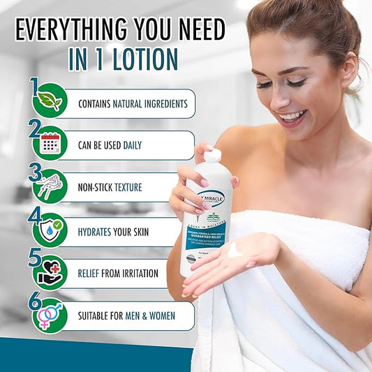 GLY MIRACLE Moisturizing Body Cream Lotion, 12 ounce - Non-Greasy Skin Humectant for Extremely Dry Skin, Hands, Body, and Feet, Light Fresh Scent with Pure Glycerin for Nourishing Hydration.