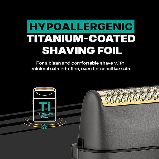 Conair Men Foil Shaver for Face | Men's Facial Hair Groomer | Hypoallergenic and Cordless | Portable, Battery Powered for Travel