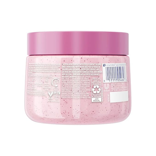 Dove Himalayan Salt & Rose Oil Body Scrub Exfoliates and Deeply Nourishes for Smooth, Radiant Skin 15 oz