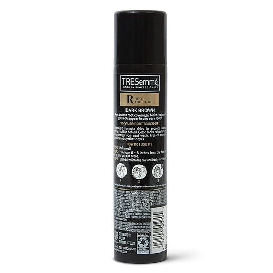 TRESemmé Root Touch-Up Temporary Hair Color Dark Brown Hair Ammonia-free, Peroxide-free Root Cover Up Spray 2.5 oz (Pack of 2)