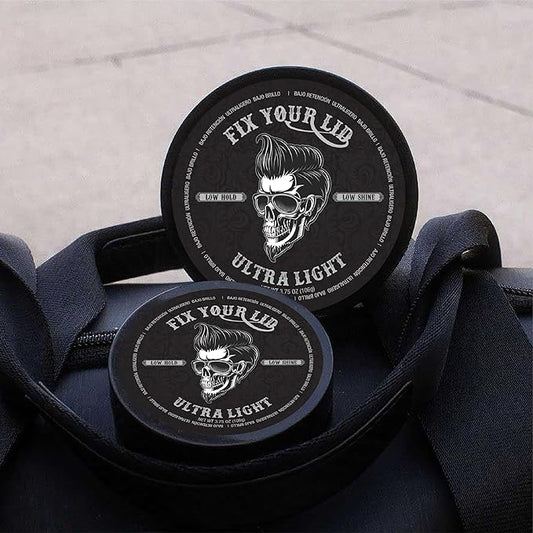 Fix Your Lid Ultra Light Pomade for Men - Water-Based Pomade with Low Hold and Low Shine - Match All Men’s Hair Types & Styles - Easy to Wash Out - 3.75 oz