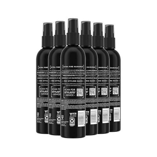 TRESemmé Non-Aero Hairspray Pack of 6 Ultra Fine for 24-Hour Frizz Control 10 Fl Oz