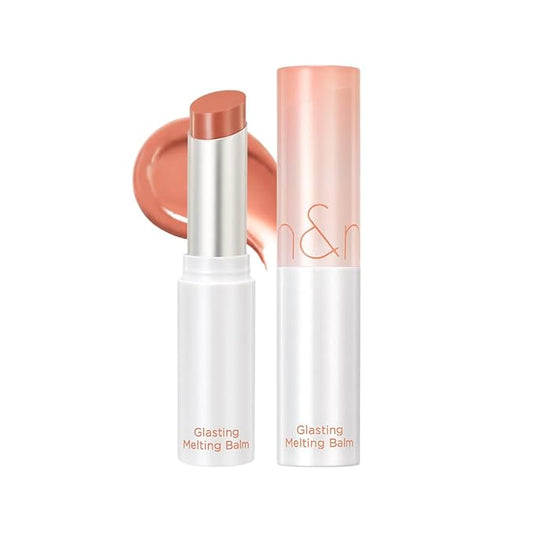 rom&nd Glasting Melting Lip Balm 01 Coco Nude | Vegan Tinted Hydrating Glossy Lip Color for Dewy Shine & Subtle MLBB Effect | Non-Sticky, Plant-Based Oils
