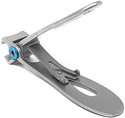 KOHM Nail Clippers for Thick Nails - Heavy Duty, Wide Mouth Professional Fingernail and Toenail Clippers for Men, Women & Seniors, Silver