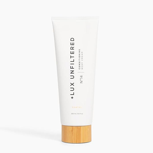 + Lux Unfiltered N°14 Conditioning Body Cream for Women - Moisturizing Body Lotion with Jojoba, Squalane, & Shea Butter - Hydrating, Skincare Grade Ingredients - Vegan & Cruelty Free - Santal
