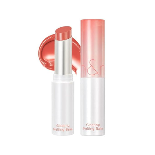 rom&nd GLASTING MELTING BALM 03 Sorbet Balm: K-Beauty Hydrating Tinted Lip Gloss for Crystal-Clear Water-Gloss Shine & Long-Lasting Comfort