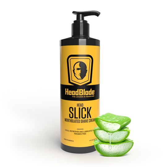 HeadBlade HeadSlick Shave Cream 8 oz for Smooth Headshaving for Bald Men, Helps with Irritation, Redness, & Razor Burn