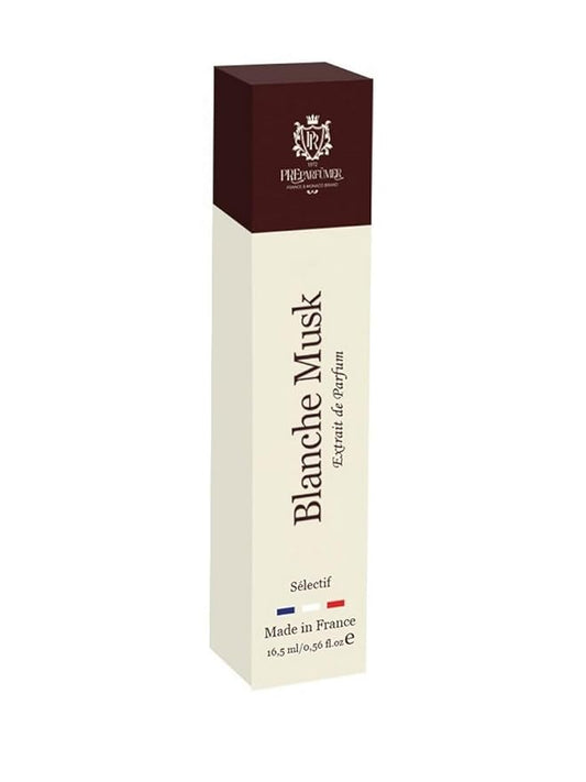 from France Blanche Musk Perfume 16ml – Clean Floral Aldehyde Scent – Elegant Notes of Peony, Violet & Musk – Soft Powdery Finish
