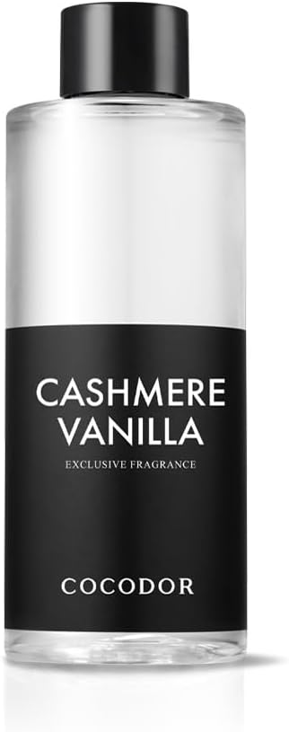 COCODOR Reed Diffuser Oil Refill/Cashmere Vanilla /200ml / 1 Pack/Aromatherapy, Home Fragrance, Scented Oils, Oils for Reed Diffuser, Bathroom Home Decor