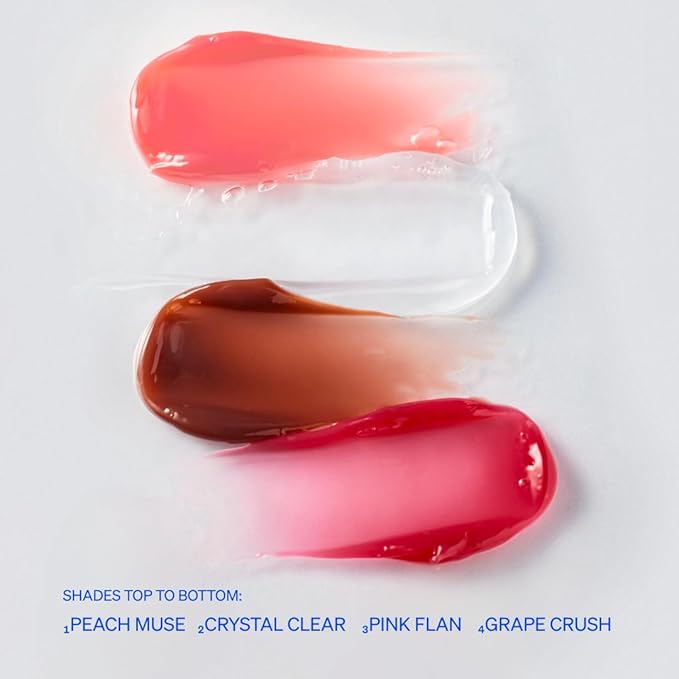 LipLock Jelly Serum for Dry Lips, Long-Lasting, Hydrating, Plumping, Glossy Mask with Rose PDRN, Carrot Collagen, Pillow Peptide, Moisturizing Tinted Lip Balm. (Crystal Clear)