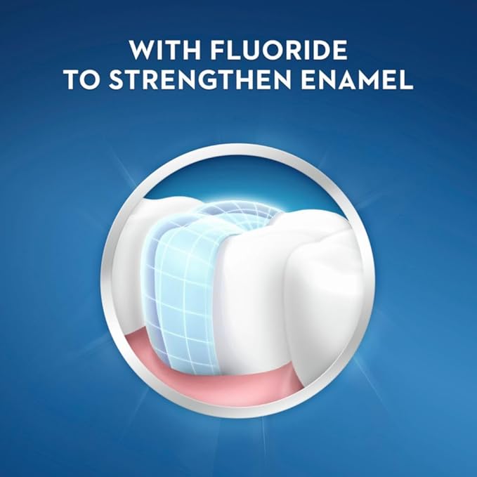 Crest Pro-Health Advanced Mouthwash, Alcohol Free, Multi-Protection, Fresh Mint, 1 L (33.8 fl oz), Pack of 2, Blue