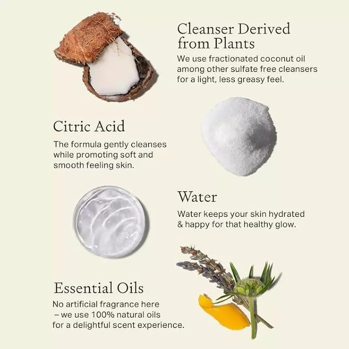 Each & Every Sensitive Skin Body Wash for Women & Men - Rose & Vanilla - Moisturizing All Natural Body Wash & Shower Gel in Recyclable Packaging - Paraben, Sulfate & Cruelty-Free (10 Fl Oz)