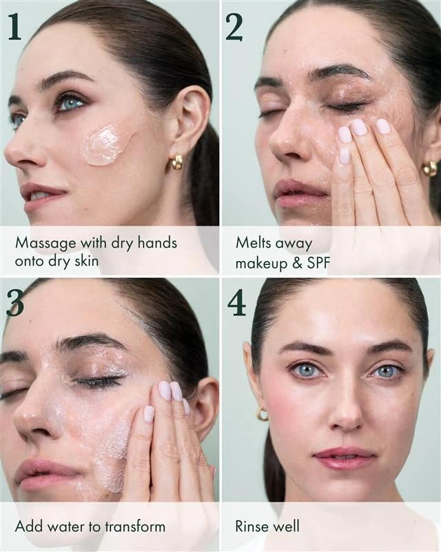 RéVive Melting Face Cleanser - Makeup Remover Cleansing Gel to Melt Away Makeup, Dirt & Impurities from the Skin - Enriched with Olive, Macadamia & Jojoba Oil to Hydrate & Soften Skin (100ml)