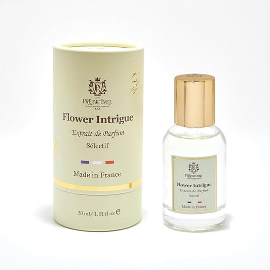 PREparfume From France Flower Intrigue for Women 30ml – Fresh Aquatic Floral Scent From France – Luxury Fragrance with Lotus, Mint – Long Lasting Perfume With Amberwood and Oud Notes