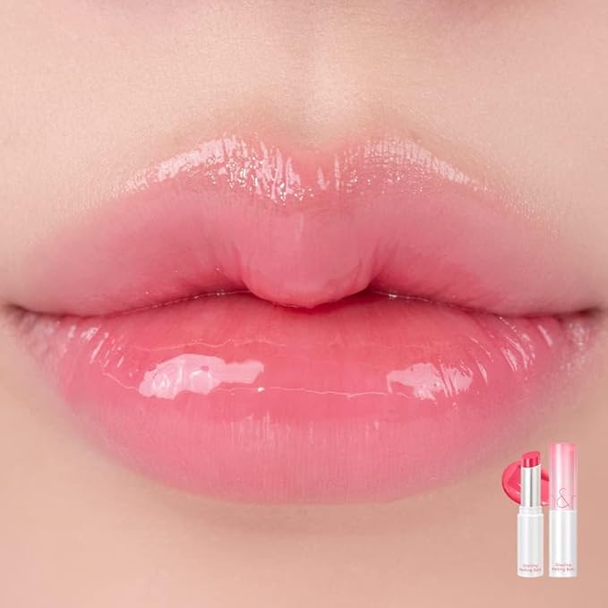 rom&nd GLASTING MELTING BALM 02 Lovey Pink | K-Beauty Vegan Tinted Lip Balm for Dewy, Hydrated, & Plump Lips | Non-Sticky Glossy Finish & Buildable Vibrant Color